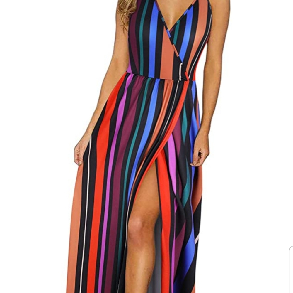Multi colored maxi dress